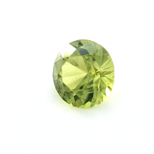 0.60ct Australian Sapphire, Green - Round