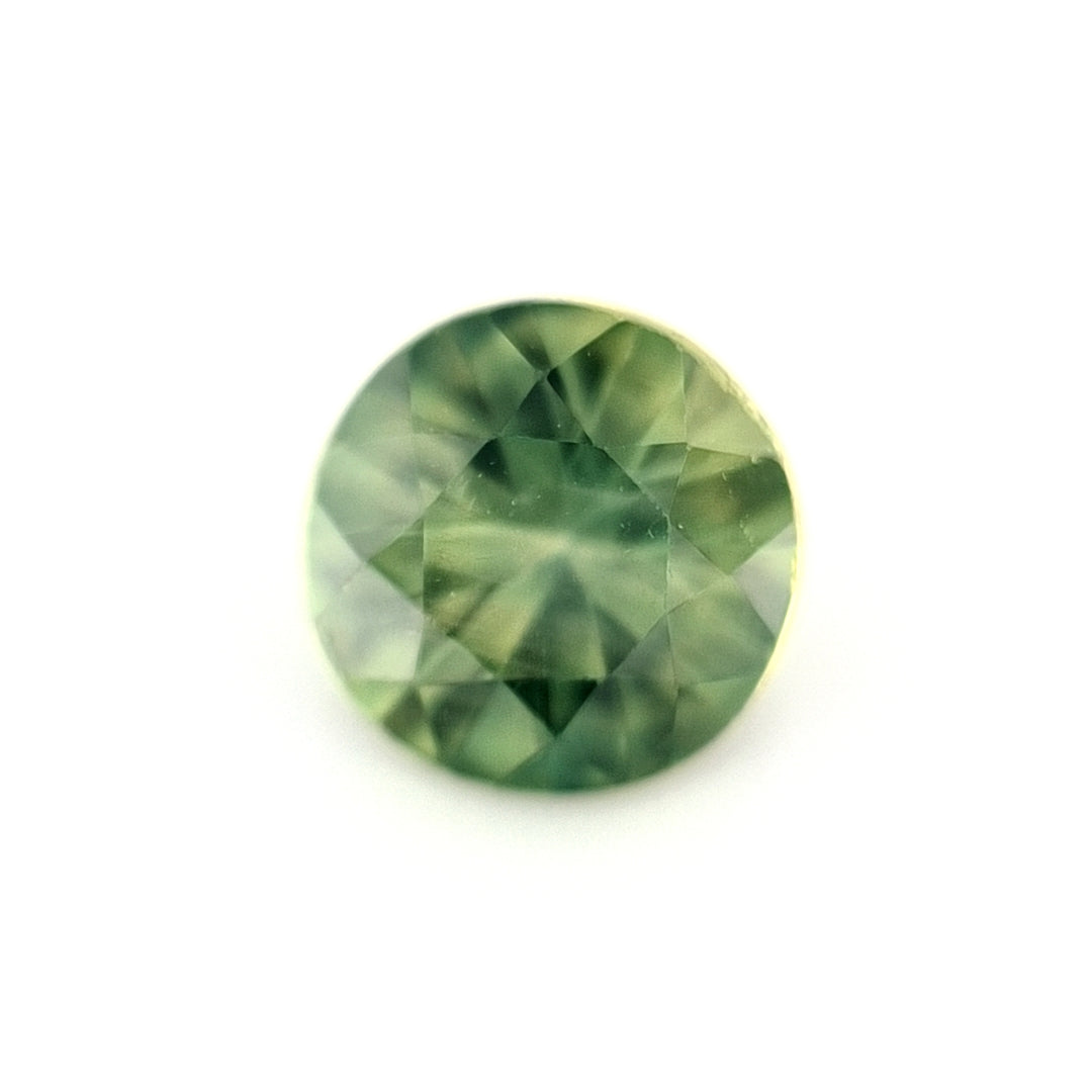 0.62ct Australian Sapphire, Green - Round