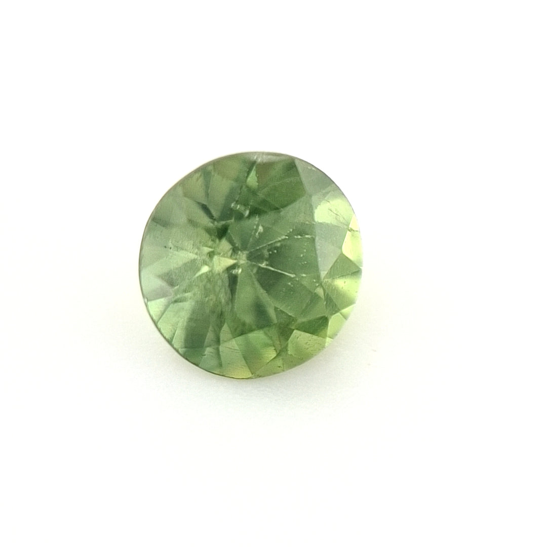 0.64ct Australian Sapphire, Green - Round
