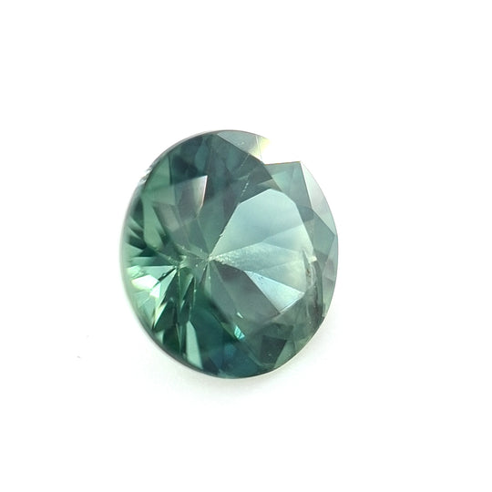 1.08ct Australian Sapphire, Teal, Green, Blue - Round