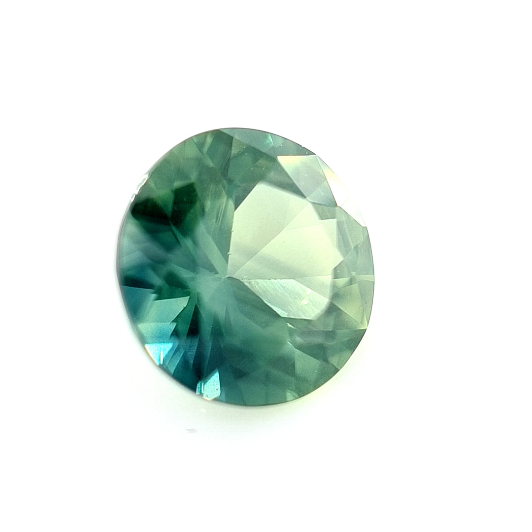 1.14ct Australian Sapphire, Teal, Green, Blue - Round