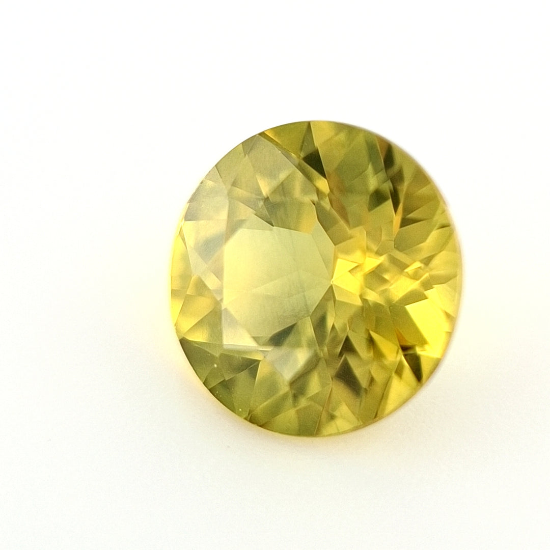 1.51ct Australian Sapphire, Yellow - Round