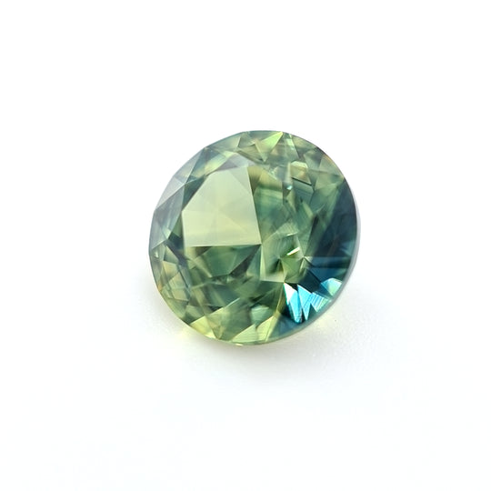 1.52ct Australian Sapphire, Parti, Green, Blue - Round