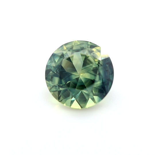 1.52ct Australian Sapphire, Parti, Green, Blue - Round