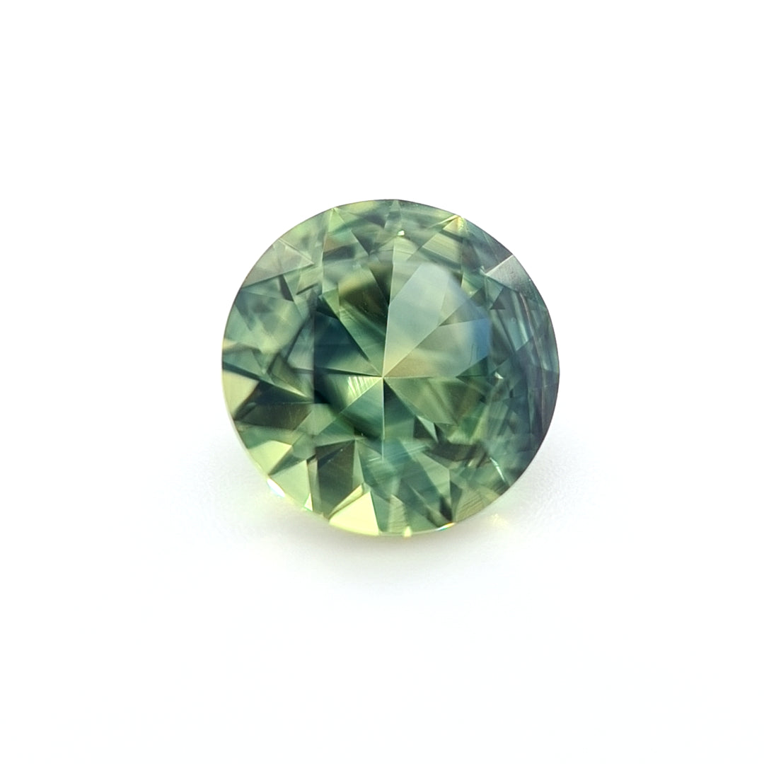 1.52ct Australian Sapphire, Parti, Green, Blue - Round