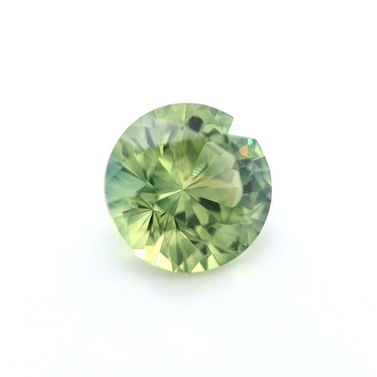 1.55ct Australian Sapphire, Wattle, Parti, Green, Yellow - Round