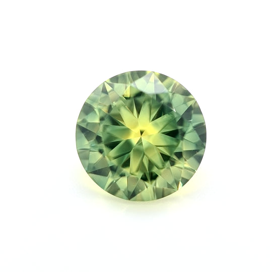 1.77ct Australian Sapphire, Wattle Parti, Green, Yellow, Blue - Round