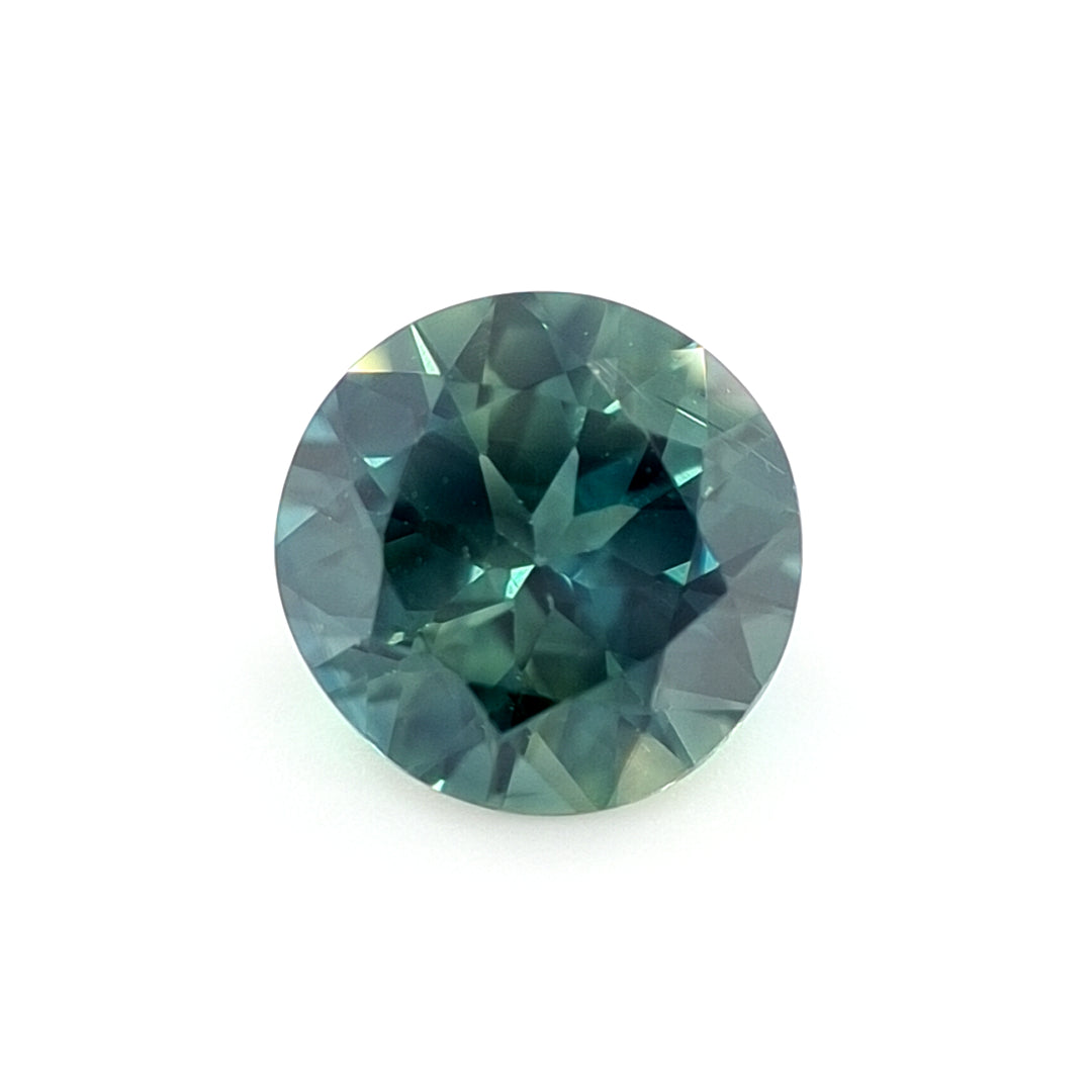 1.83ct Australian Sapphire, Parti Teal, Blue, Green - Round