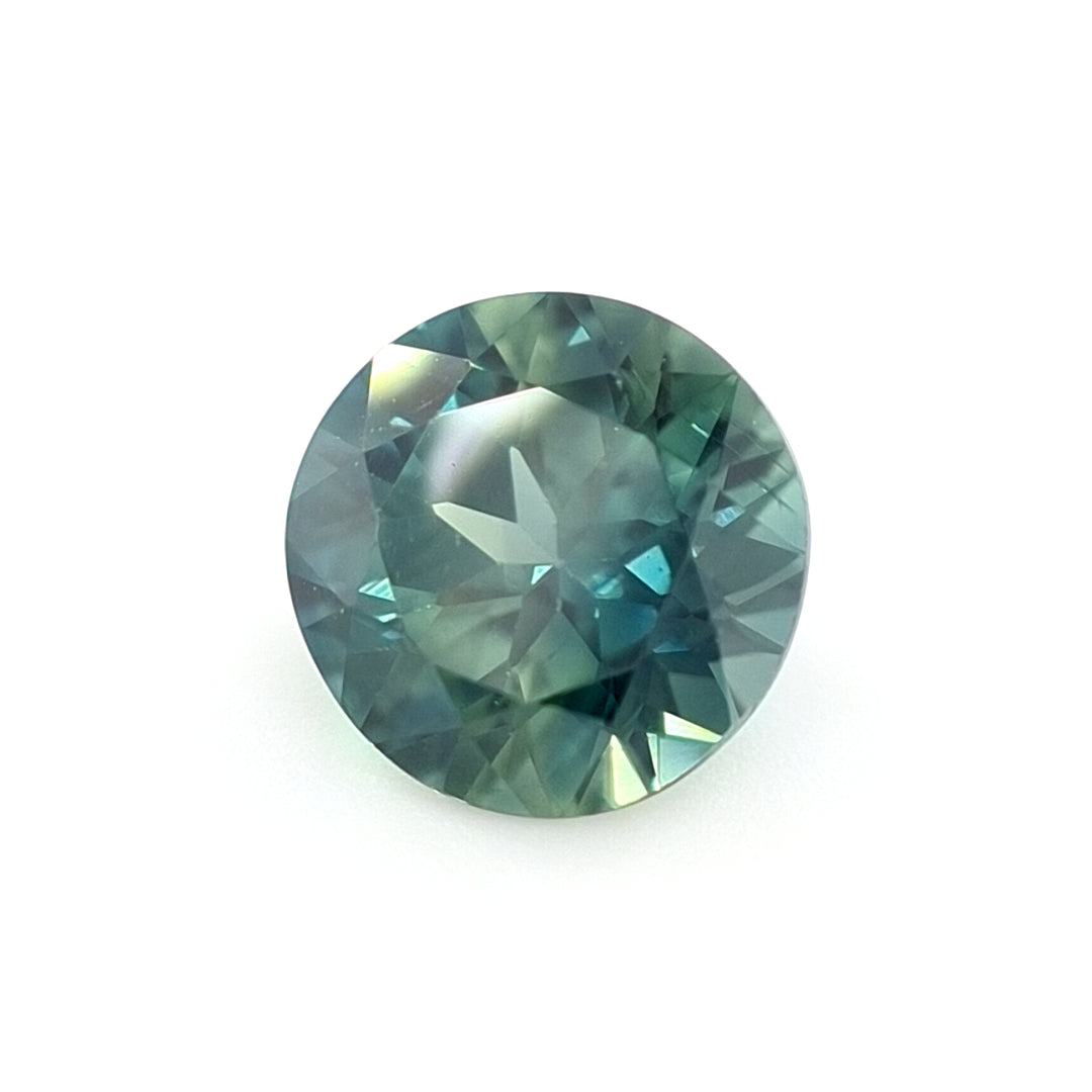 1.83ct Australian Sapphire, Parti Teal, Blue, Green - Round