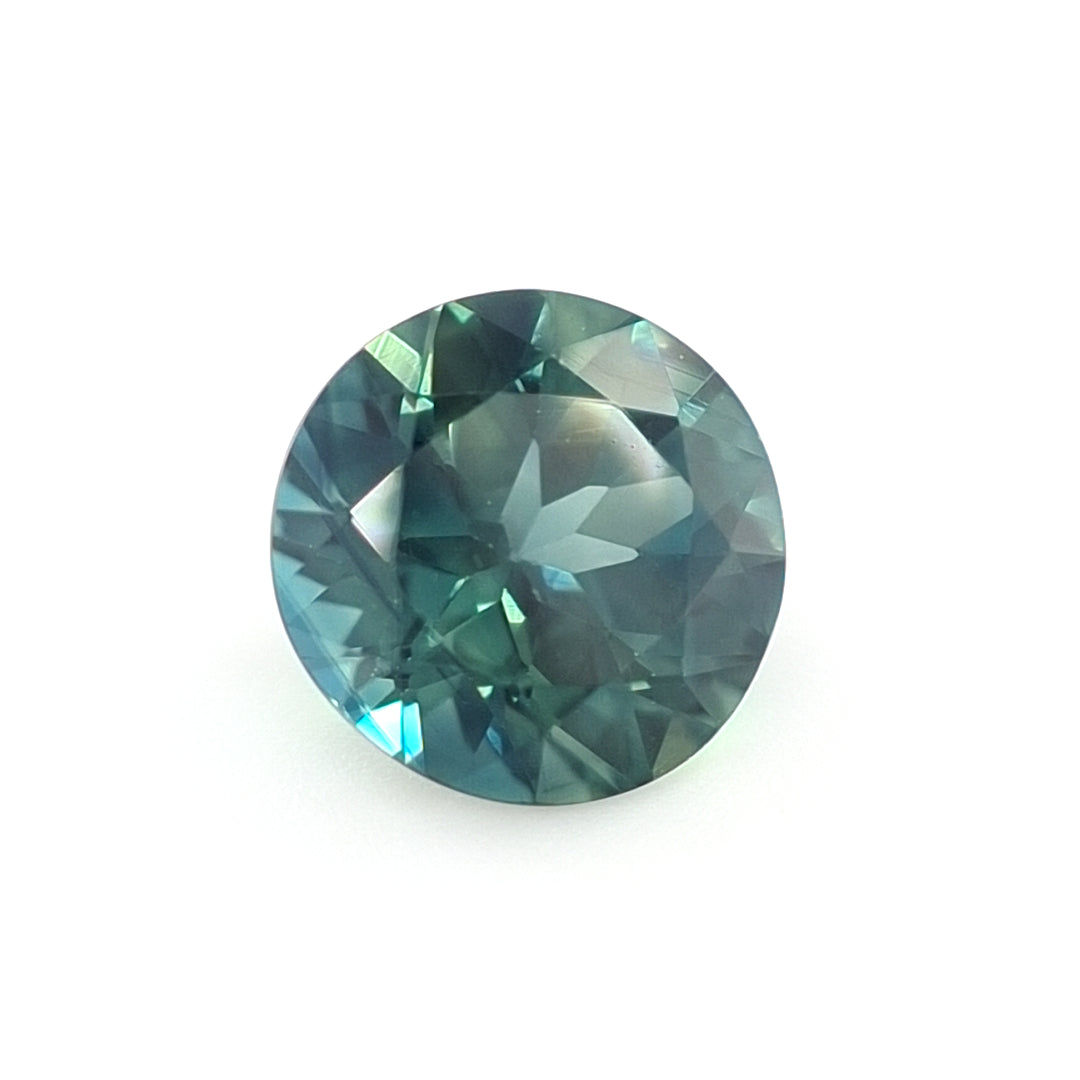 1.83ct Australian Sapphire, Parti Teal, Blue, Green - Round