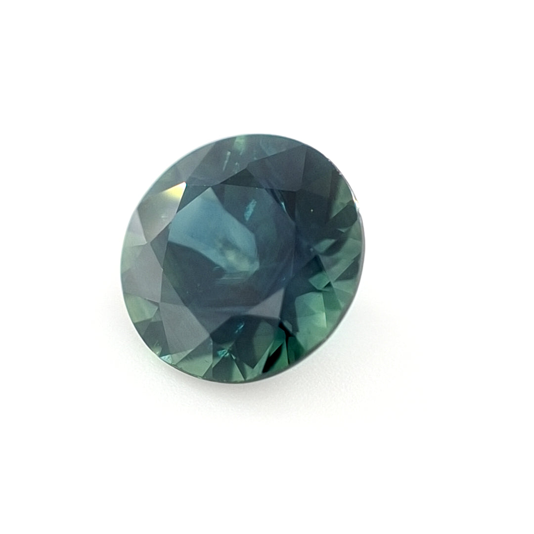 1.94ct Australian Sapphire, Parti Teal, Blue, Green - Round