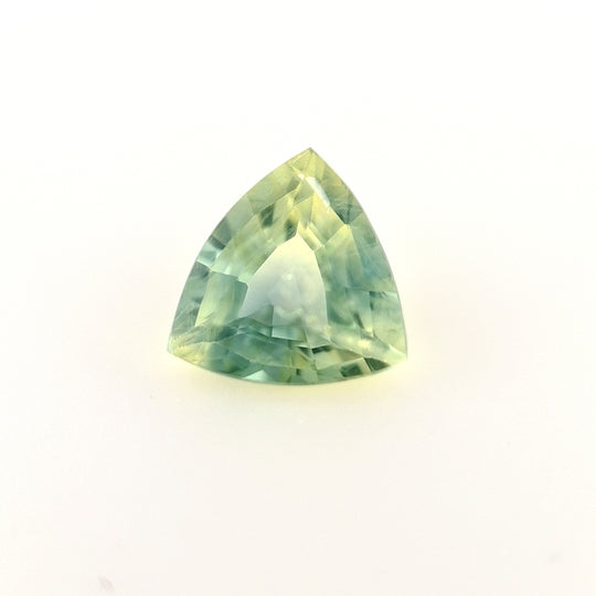 1.21ct Australian Sapphire, Parti Yellow, Blue, Teal, Green - Trillion