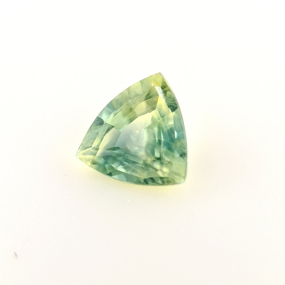 1.21ct Australian Sapphire, Parti Yellow, Blue, Teal, Green - Trillion