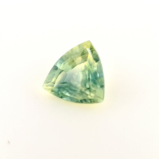 1.21ct Australian Sapphire, Parti Yellow, Blue, Teal, Green - Trillion