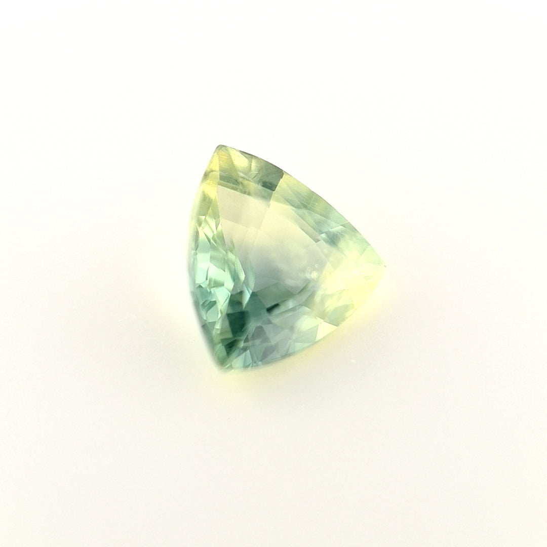 1.21ct Australian Sapphire, Parti Yellow, Blue, Teal, Green - Trillion