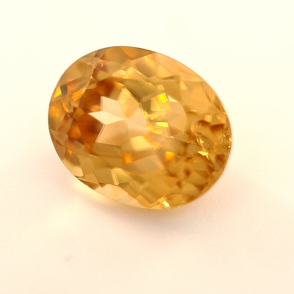 3.76ct Australian Zircon Honey/Orange - Oval cut