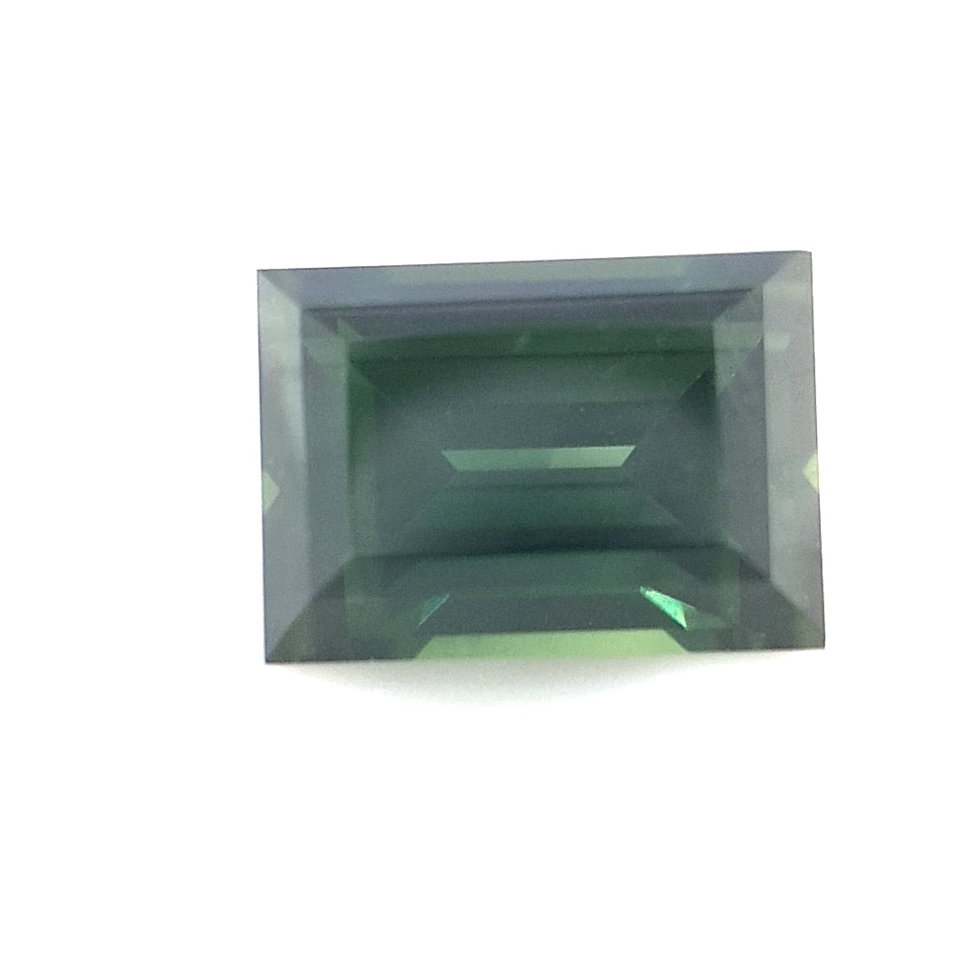 2.11ct Australian Sapphire, Parti, Blue, Green - Baguette