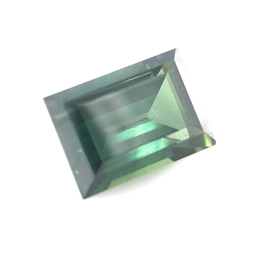 2.11ct Australian Sapphire, Parti, Blue, Green - Baguette