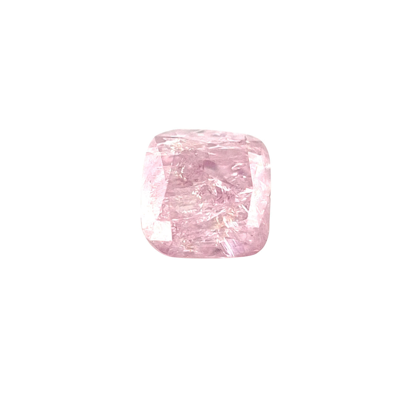 0.19ct Australian Argyle Pink Purple Snow Diamond - Cushion Cut