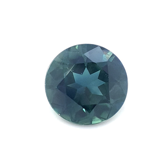 1.54ct Australian Sapphire, Blue, Teal - Round