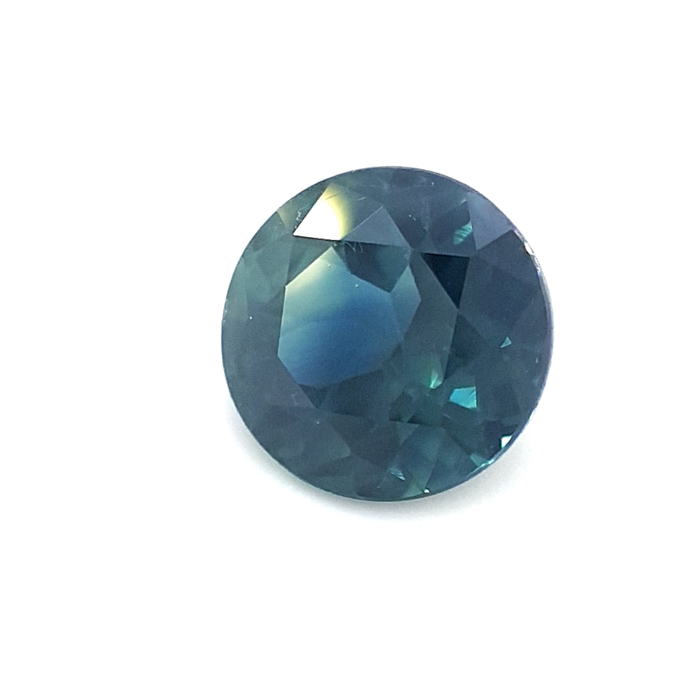 1.54ct Australian Sapphire, Blue, Teal - Round