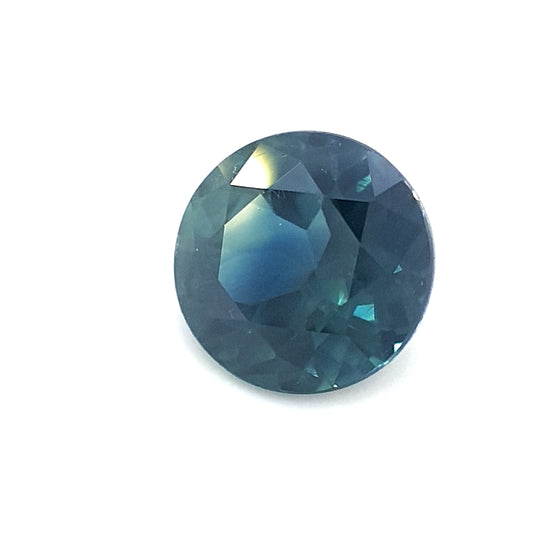 1.54ct Australian Sapphire, Blue, Teal - Round