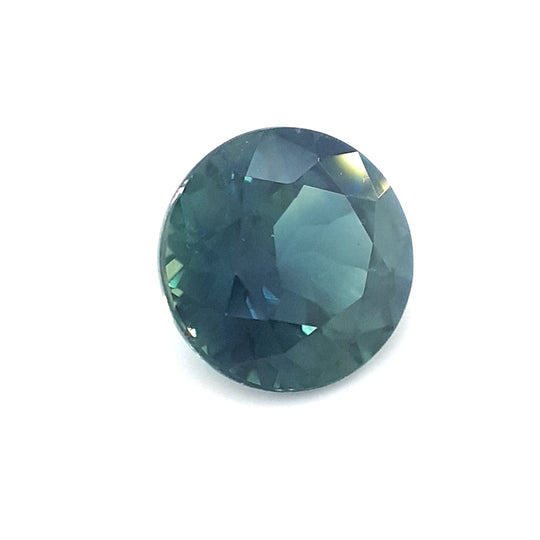 1.54ct Australian Sapphire, Blue, Teal - Round