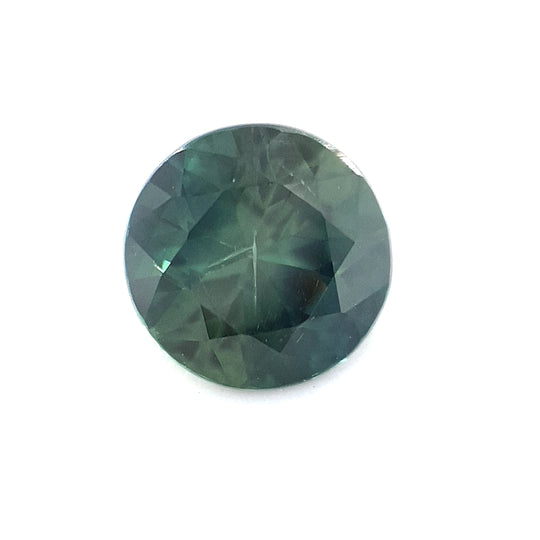 0.97ct Australian Sapphire, Blue, Teal, Green Parti - Round