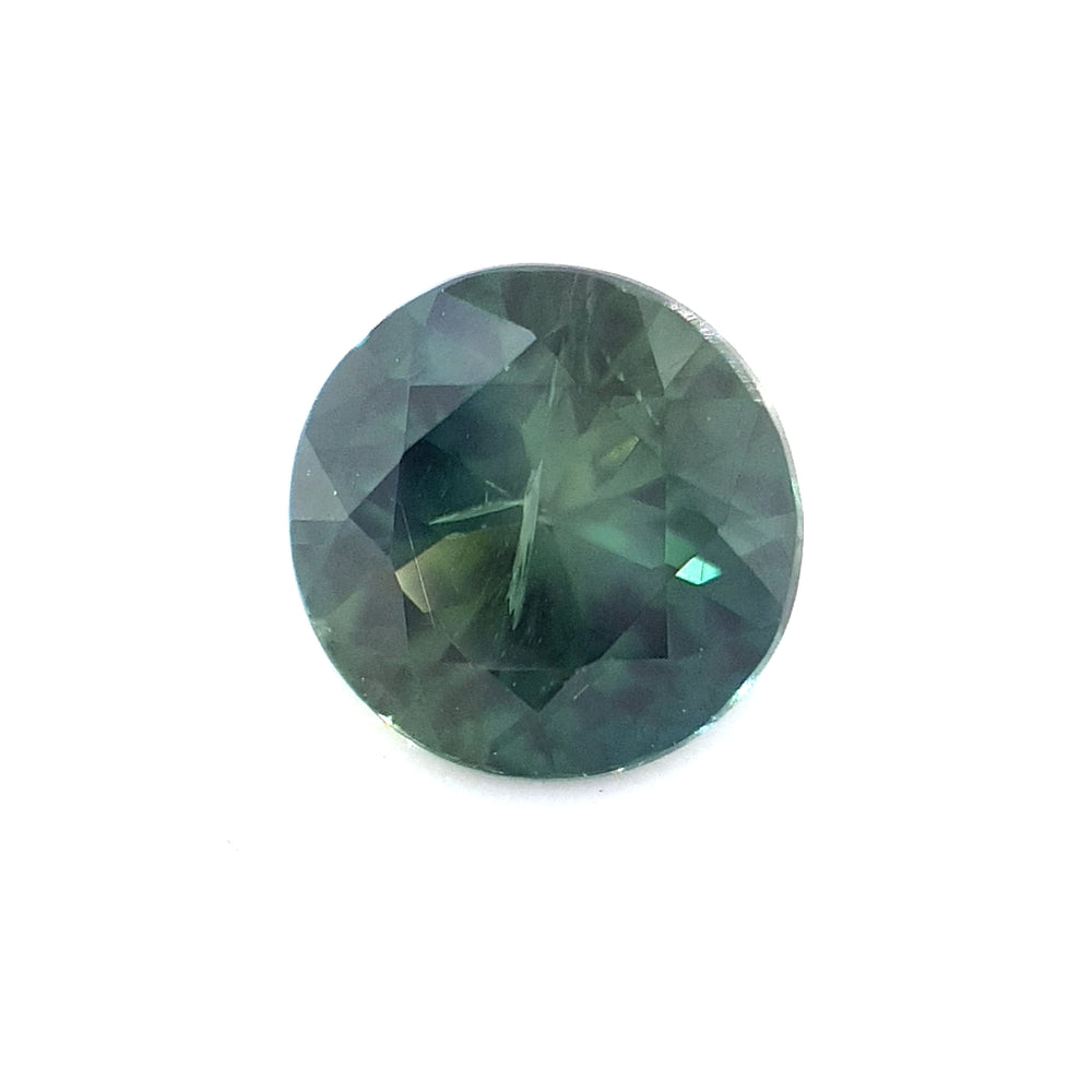 0.97ct Australian Sapphire, Blue, Teal, Green Parti - Round