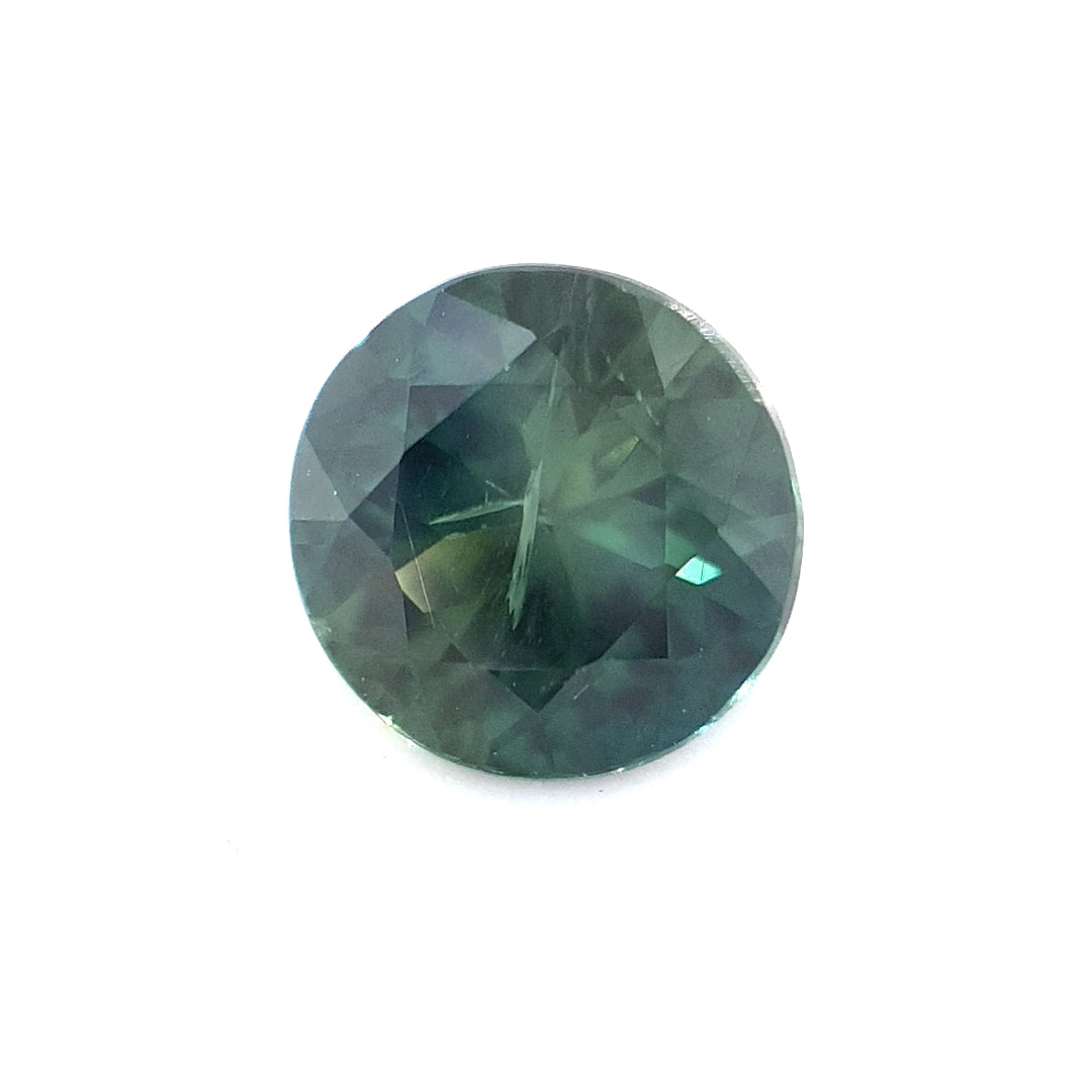 0.97ct Australian Sapphire, Blue, Teal, Green Parti - Round
