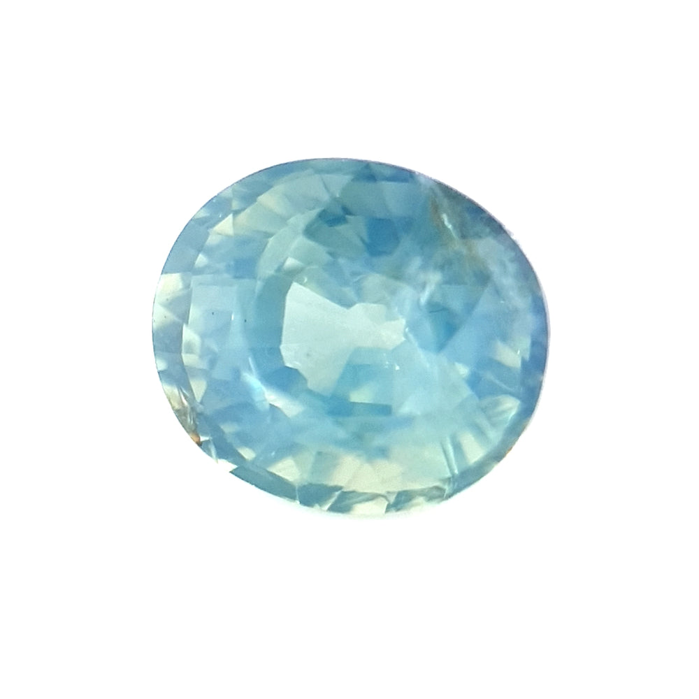 1.08ct Australian Sapphire, Opalescent Parti, Teal, Blue - Oval