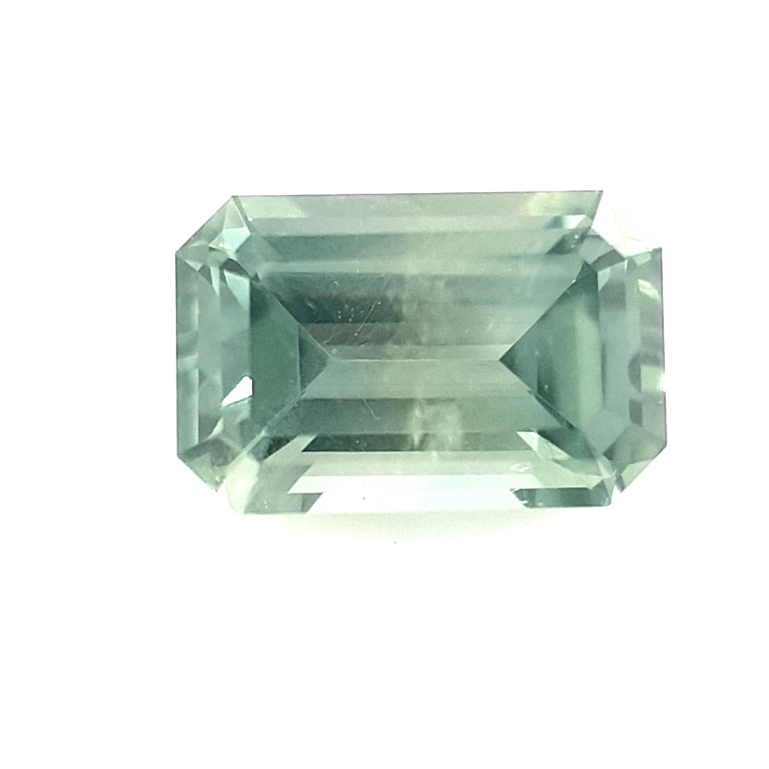 1.14ct Australian Sapphire, Green, Teal - Emerald Cut