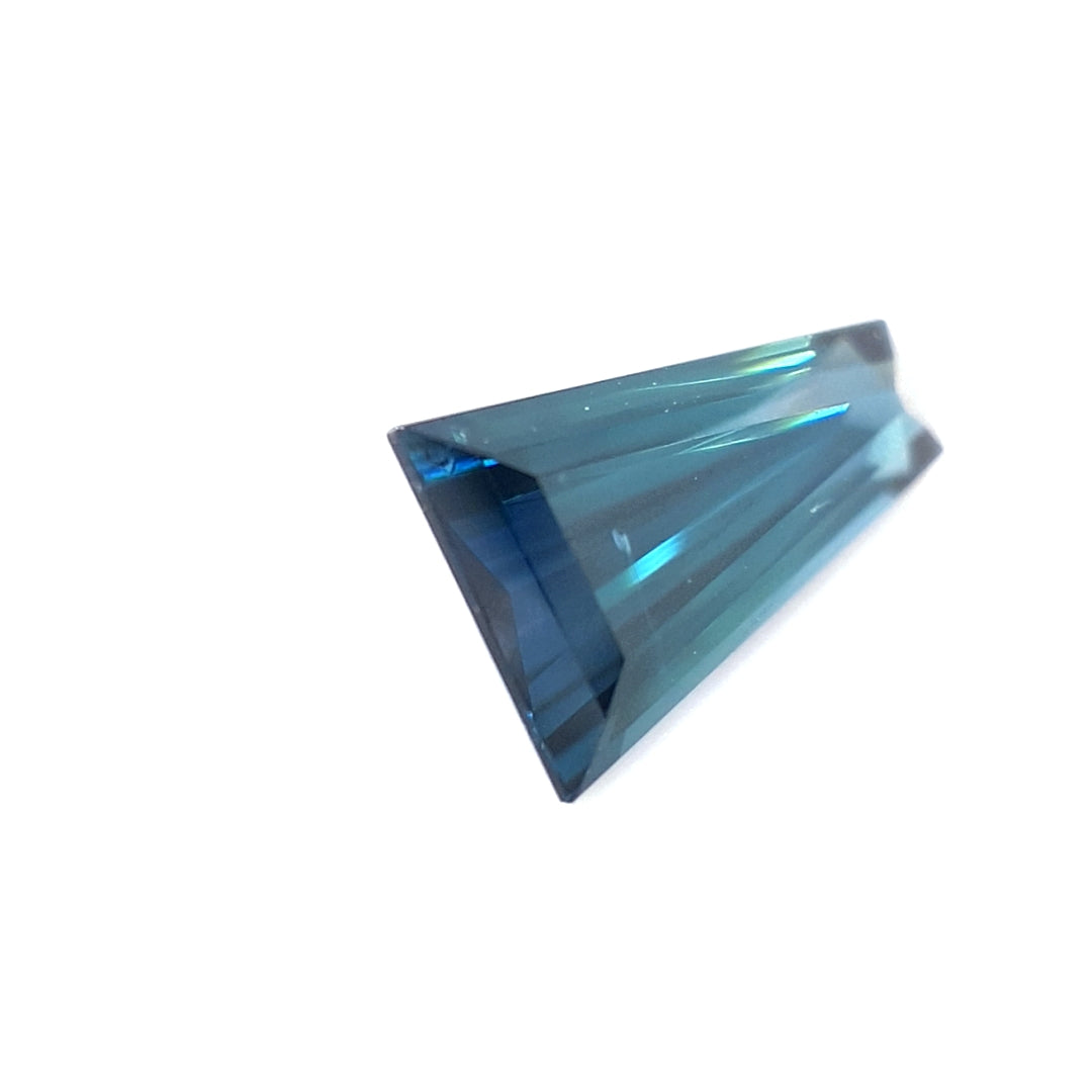 1.75ct Australian Sapphire, Blue, Teal - Tapered Baguette