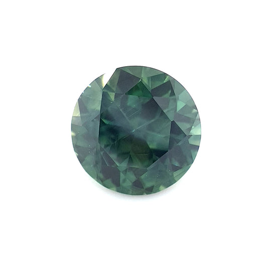 1.57ct Australian Sapphire, Parti, Teal, Green, Blue - Round