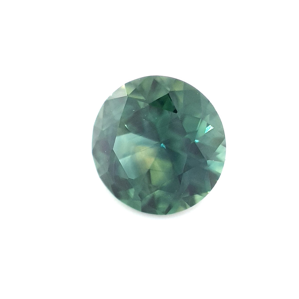1.57ct Australian Sapphire, Parti, Teal, Green, Blue - Round