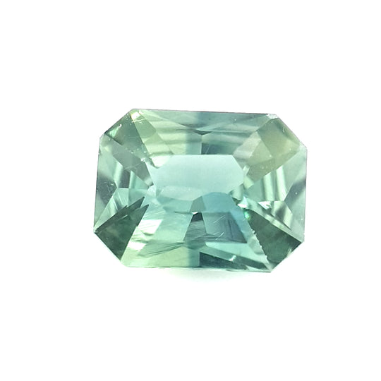 0.96ct Australian Sapphire, Green, Teal - Radiant Cut