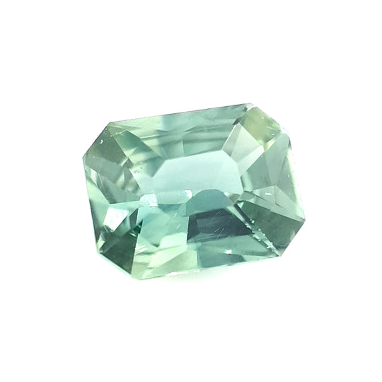 0.96ct Australian Sapphire, Green, Teal - Radiant Cut