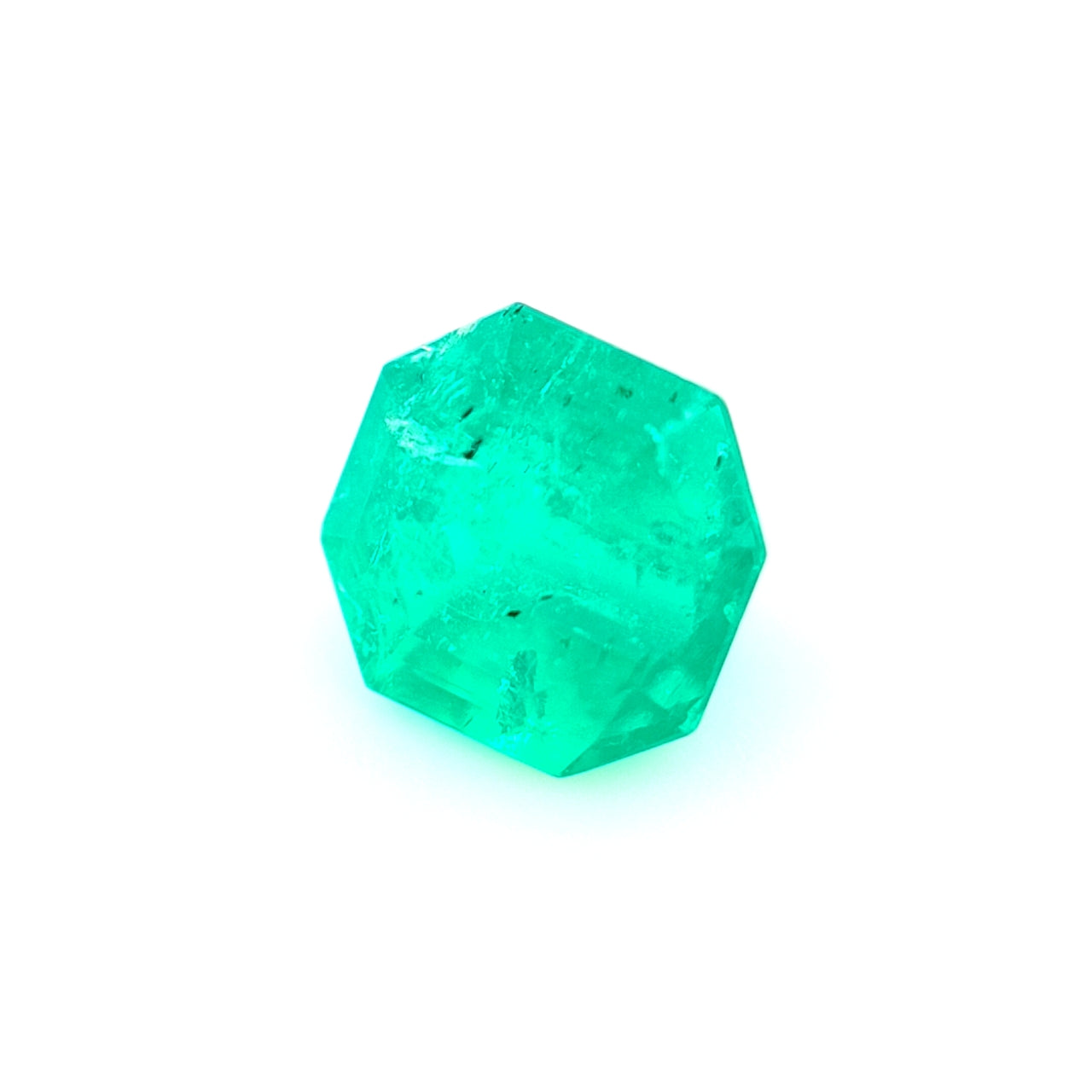 1.06ct Columbian Emerald, Green - Emerald cut