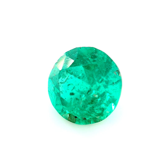 0.96ct Columbian Emerald, Green - Round