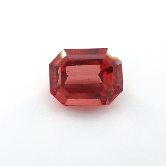 1.44ct Ceylon Padparadscha Sapphire Sunset, Orange, Pink  - Emerald cut