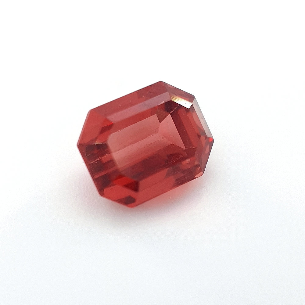 1.44ct Ceylon Padparadscha Sapphire Sunset, Orange, Pink  - Emerald cut