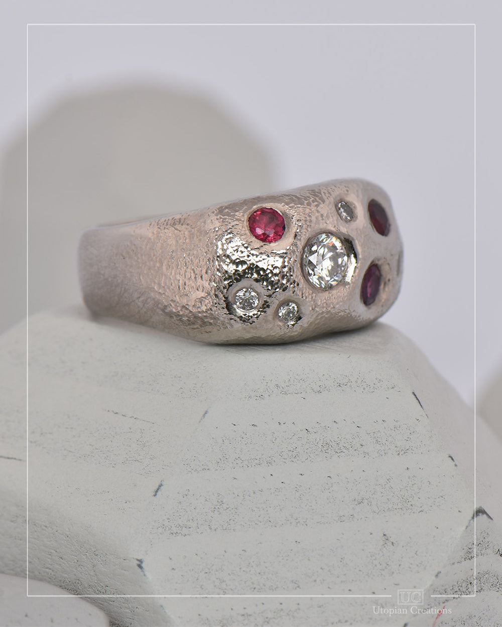 Celestria - Tanzanian Rubies and a Mix of Australian Argyle and Recycled Diamonds