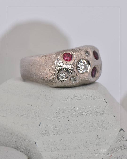 Celestria - Tanzanian Rubies and a Mix of Australian Argyle and Recycled Diamonds