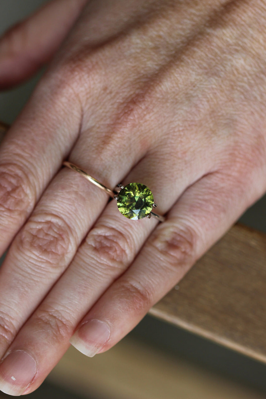 4.15ct Australian Yellow/Parti Sapphire - Round