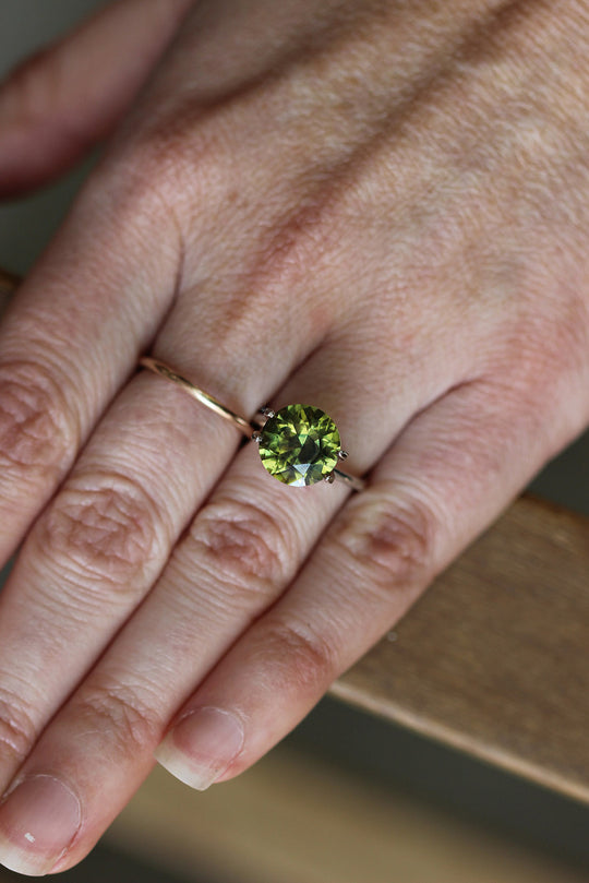 4.15ct Australian Yellow/Parti Sapphire - Round