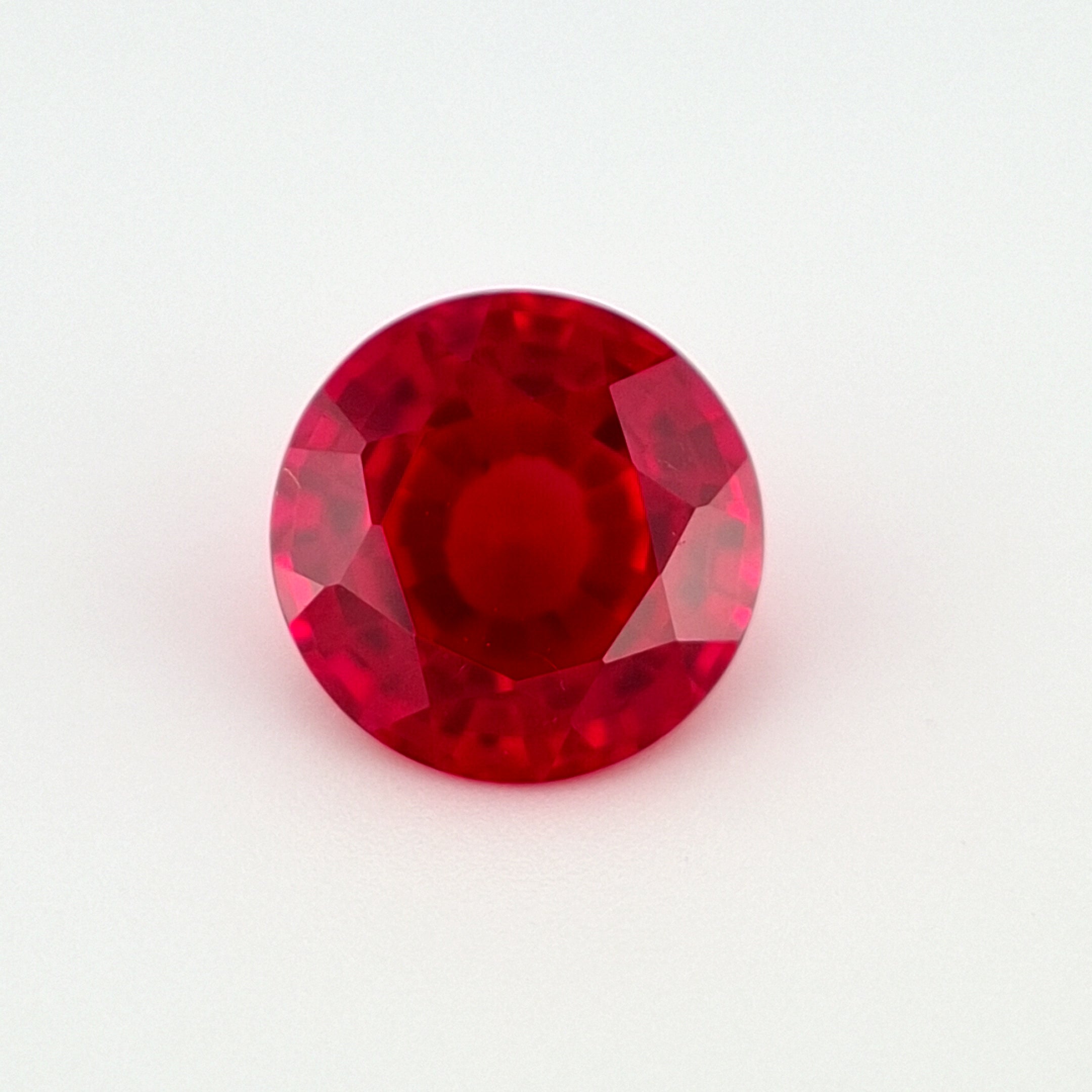 Thailand Lab Created Ruby | 1.92ct, Round, Red – UtopianCreations