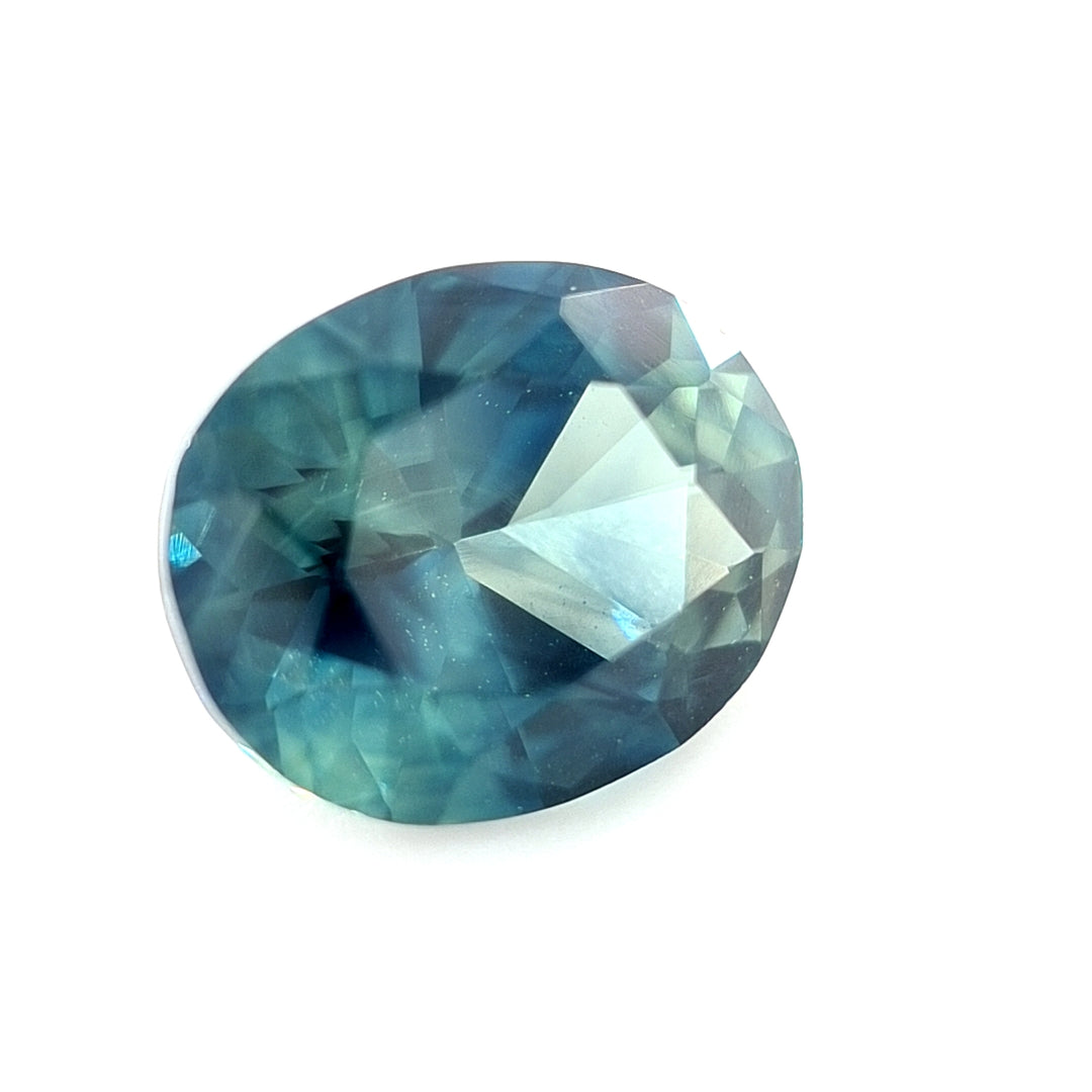 Nigerian Sapphire | 1.61ct, Oval, Teal, Blue