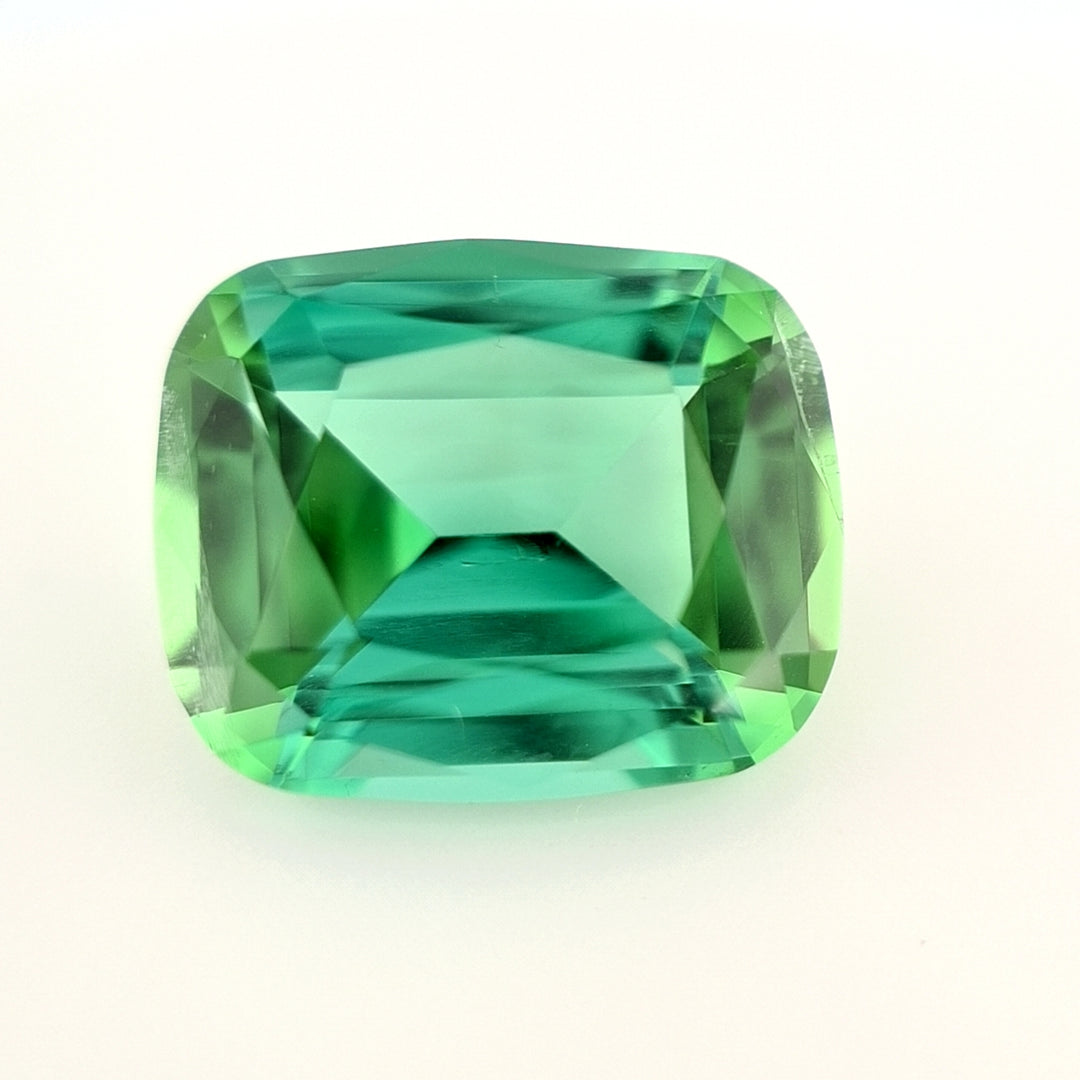 5.76ct Nigerian Tourmaline, Teal, Blue, Green - Cushion Cut