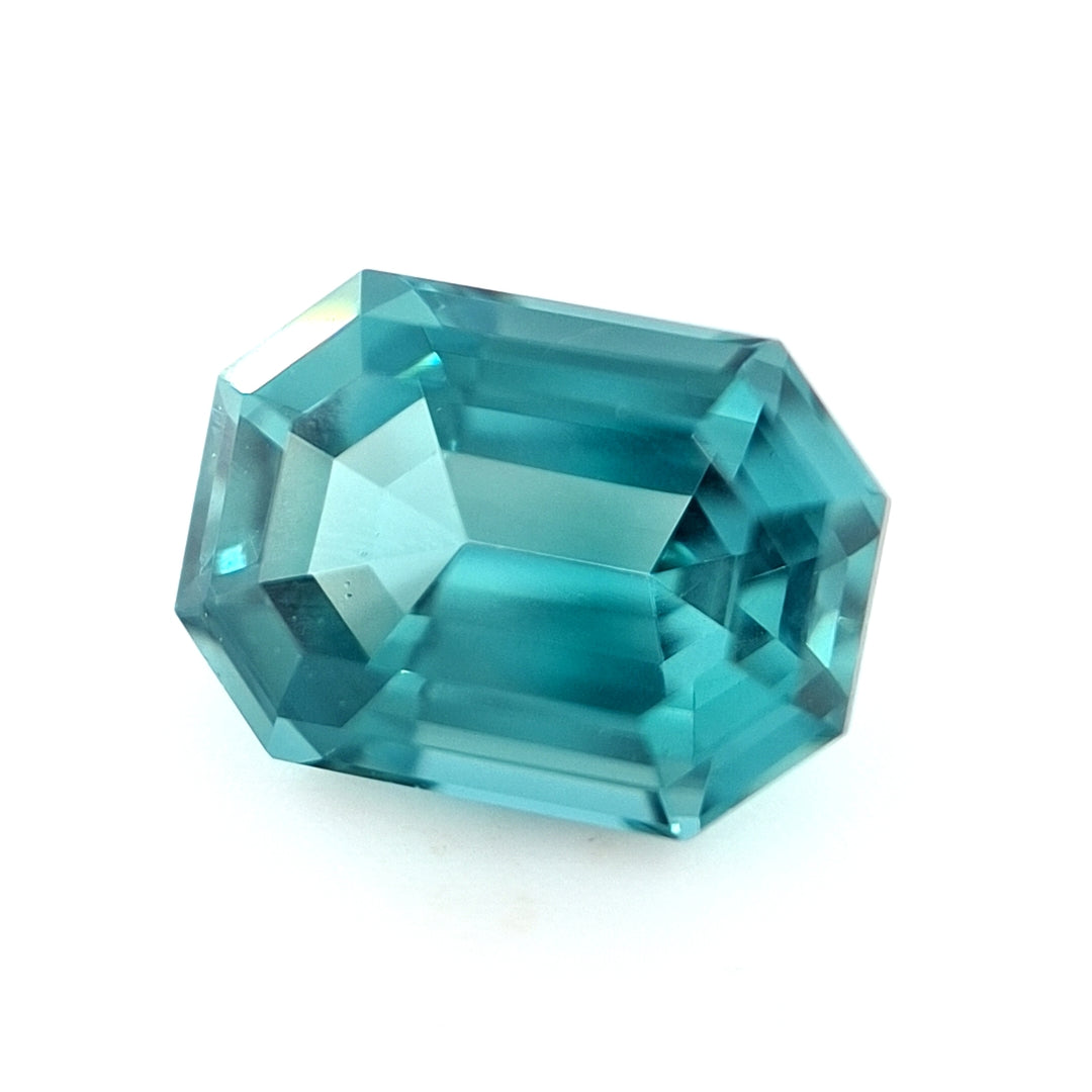 1.49ct Nigerian Tourmaline, Indicolite Blue - Emerald Cut