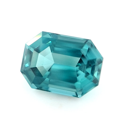 1.49ct Nigerian Tourmaline, Indicolite Blue - Emerald Cut